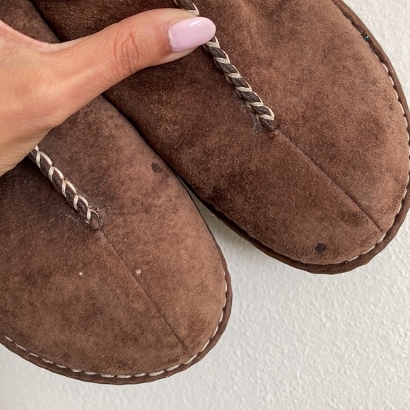 Ugg Kohala Sheepskin Leather Dark Brown Clogs Mules size 9 - Picture 8 of 8